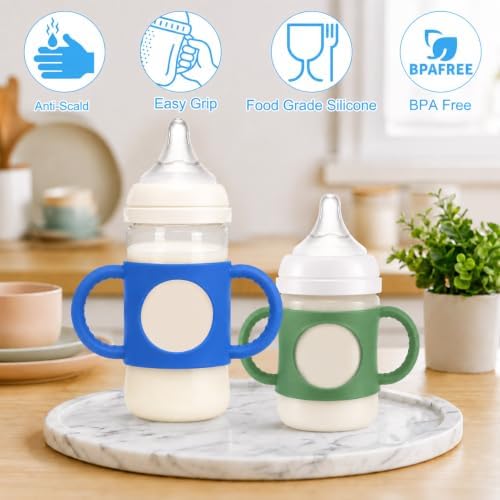 BUSOHA 2 Pack Silicone Sleeves for Pigeon Silicone Baby Bottle - Image 3