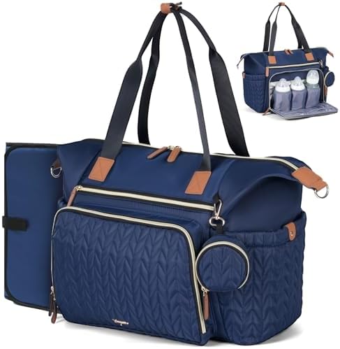 Diaper Bag Tote, Large Baby Hospital Bag by Tonyeee