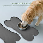 PWTAA Dog Food Mat Anti-Slip Silicone Dog Bowl Mat Thicker Pet Placemat - Image 3