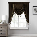 StangH Brown Velvet Valance Curtain by StangH