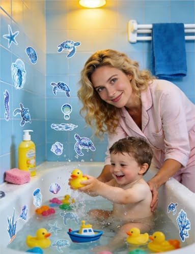 52Pcs Non Slip Bathtub Stickers, Cute Turtle Stickers - Image 5