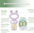 Haakaa Baby Fruit Food Feeder & Mini Freezer Nibble Tray Combo, Breastmilk - Image 4