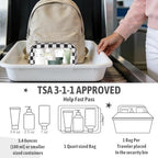 YOPCDJ 3PCS Clear Toiletry Bag, TSA Approved Travel Makeup Pouch - Image 6