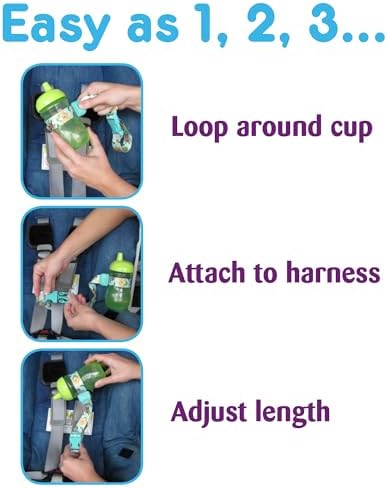 PBnJ Baby SippyPal Sippy Cup Holder Strap Accessory Tether, 2 Pack - Image 6