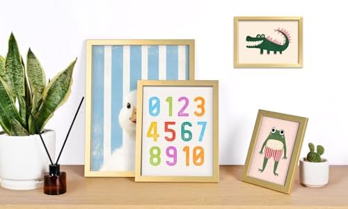 16 PCS Framed Kids Wall Art Decor, Baby Girl & Boy Nursery Decor, Toddler Room - Image 4