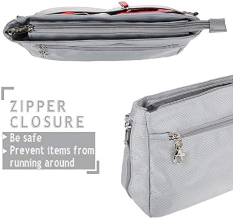 Vercord Expandable Nylon Handbag Purse Organizer Insert Liner Shaper Bag in Bag - Image 5