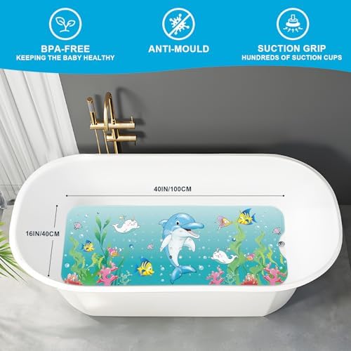 XIYUNTE Bath Mat for Tub Non Slip Bathtub Mat Non Slip 40x16 Baby Bath Mat - Image 3