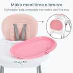 Dream On Me TableTalk 2-in-1 Convertible High Chair, 5-Point Harness - Image 5