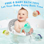 Baby Bath Seat 6M+, Non-Slip Cushion, 5-Pc Set - Image 5