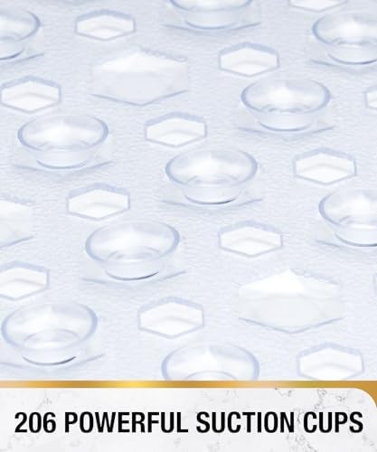 HITSLAM Shower Mat Anti Slip, Square Bath Mat - Image 3