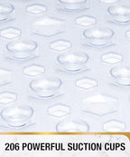 HITSLAM Shower Mat Anti Slip, Square Bath Mat - Image 3