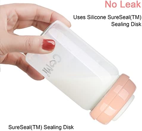 COMI Wide Neck Glass Breastmilk Collection n Storage Bottle, 6oz - Image 4