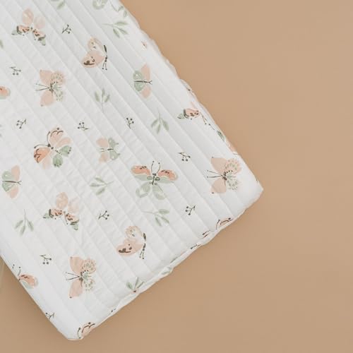 Crane Baby Changing Pad Cover, 100% Cotton Sateen Exterior, Fits Standard 16" x - Image 5