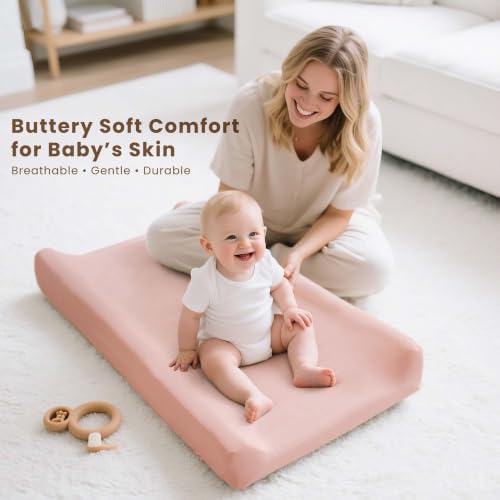 Konssy 3 Pack Stretchy Changing Pad Covers - Image 3