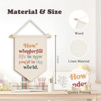 How Wonderful Life Is Now You're in the World Wall Pennants Banners - Image 7