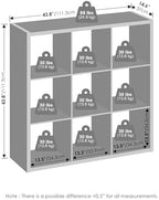 Furinno Cubic Extra Thick 9-Cube Closet Organizers and Storage - Image 2