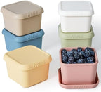 ISSEVE 6Pack 6oz Silicone Snack Containers by ISSEVE
