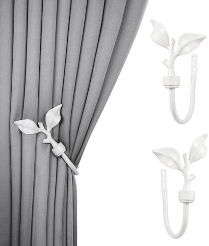 SUQ I OME Leaf Shaped Curtain Holdbacks, 1 Pair by SUQIOME
