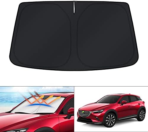 KUST Windshield Sun Shade for Mazda CX-3 2016-2021 CX3 Accessories Sunshade by KUST