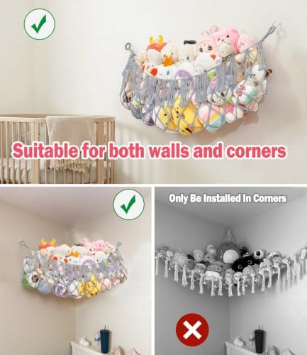 Stuffed Animal Net Hammock, Save Space Eliminate Clutter - Image 6