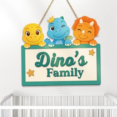 Personalized Dinosaur Nursery Wall Decor by Unknown