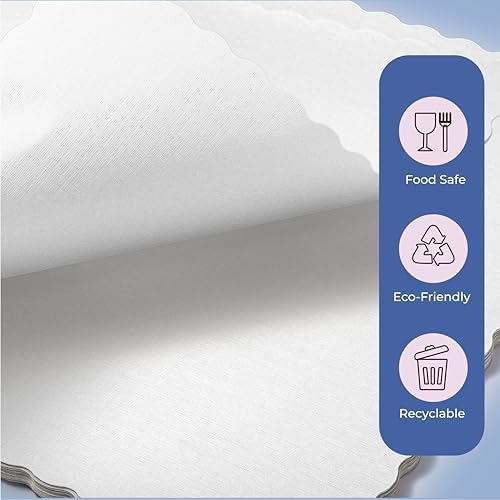 Fit Meal Prep 1000 Pack Disposable Paper Placemats, 14 x 10 Inch White - Image 4