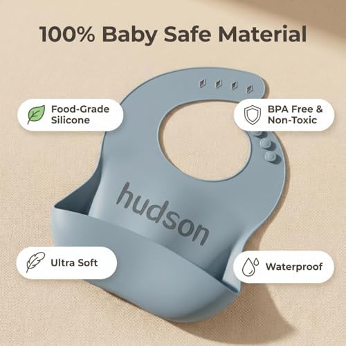 norinori Personalized Silicone Baby Bibs - Image 4