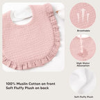 Bearmoss 8 Pack Muslin Baby Bibs - Image 4