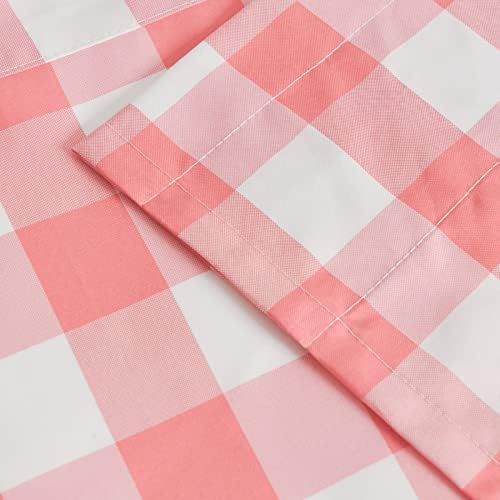 Hiasan Buffalo Plaid Curtains Valances, 42W x 18L, 1 Panel - Image 5