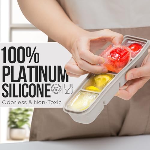 1.7 oz/4 Sections Silicone Ice Cube Freezer Tray - Image 4