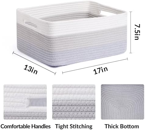 MiniArk Large Storage Baskets for Shelves, Baby Nursery, Toy Baskets Box - Image 2
