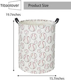 Baseball Kids Laundry Basket Baby Hamper Toy Storage Bin - Image 6