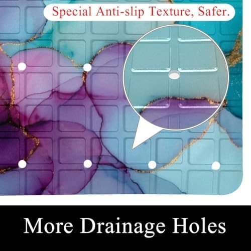 Shower Mat Non Slip 26.8 x 15.1 Inches, Non Slip Bath Mat - Image 2
