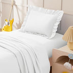 KKJIAF 3 Piece White Toddler Sheet Set - Image 3