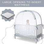 L RUNNZER Baby Crib Tent, Pop Up Crib Net to Keep Baby in - Image 3
