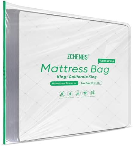 ZCHENBS® - King Mattress Bags for Moving, Waterproof Storage Bag by ZCHENBS