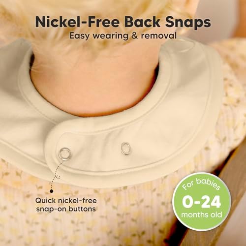 KeaBabies 8-Pack Organic Baby Bibs - Image 6