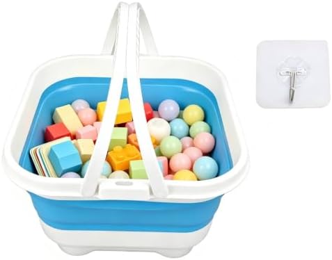 Bath Toy Storage Organizer, Foldable Bath Toy Holder by equlup