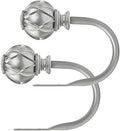 KAMANINA Decorative Curtain Drapery Holdbacks, Wall Mounted, Antique Silver by KAMANINA