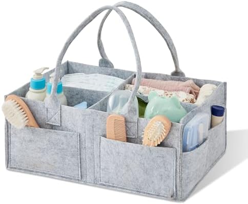Upgraded Baby Diaper Caddy Organizer, Portable Nursery Storage Bin by Unknown