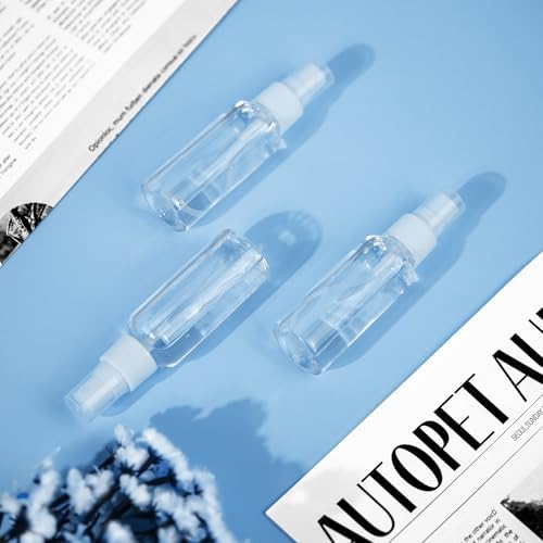 Zoizocp Spray Bottles, 1oz/30ml 6 Pack Clear Plastic Mini Travel Bottle Set - Image 7