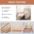Recliner Chair Covers 4-Pieces Recliner Slipcovers Lazy Boy Chair Covers - Image 3