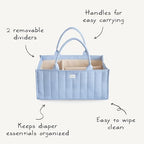 mushie Baby Diaper Caddy | Newborn Essentials Organizer - Image 2