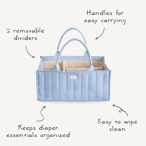 mushie Baby Diaper Caddy | Newborn Essentials Organizer - Image 2