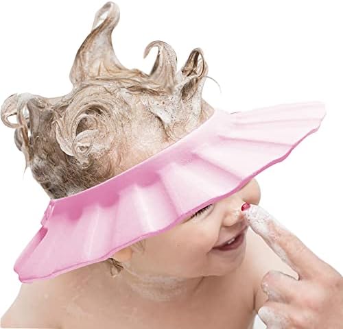 Baby Shower Cap Soft Adjustable Baby Bath Head Cap Visor by KOMIDK
