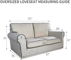 PureFit Stretch Oversized Loveseat Covers Couch Covers - Image 6