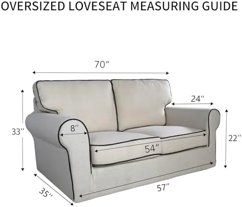 PureFit Oversized Loveseat Covers Couch Covers - Image 6