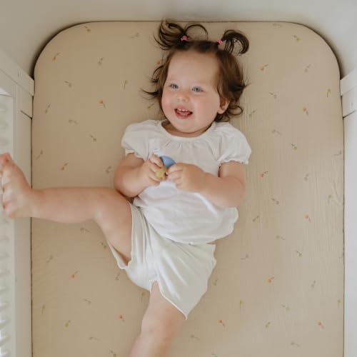mushie Extra Soft Muslin Fitted Crib Sheet | 192 Thread Count | 28"x 52" - Image 5