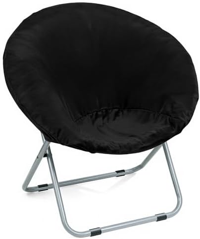 Velvet Stretch Saucer Chair Cover, Round Moon Chair Cover by AHUAWA