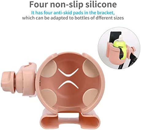 Suranew Cup Holder with Phone for Walker Wheelchair Stroller Pink - Image 3